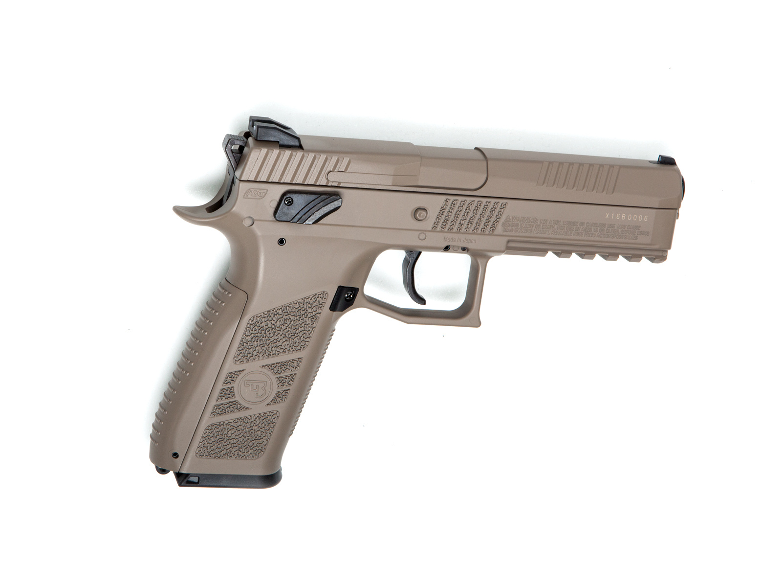 ASG CZ P-09 Duty 4,5 mm GBB 3,7 julios - TAN