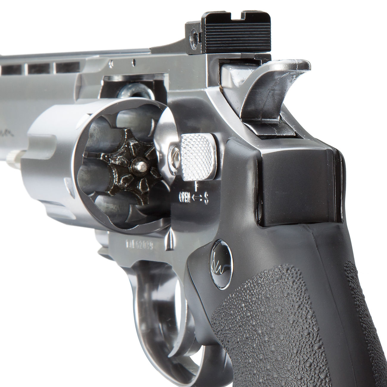 ASG Revólver Dan Wesson de 6 polegadas 4,5 mm (0,177 BB de aço) 3 joules - prata