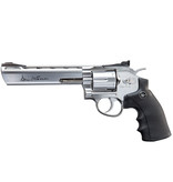 ASG Revólver Dan Wesson de 6 polegadas 4,5 mm (0,177 BB de aço) 3 joules - prata
