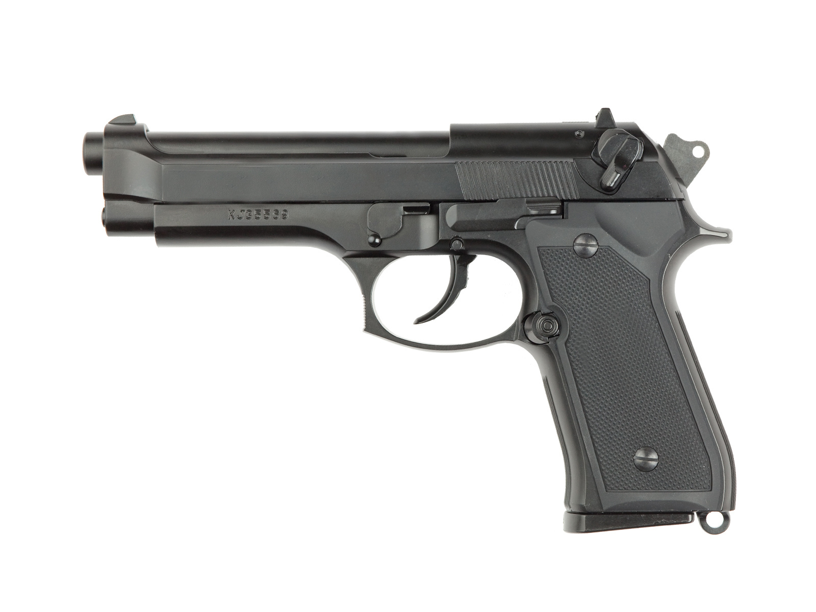 ASG M9 Gas Softairpistol 6 mm NBB 0.8 Joules - BK