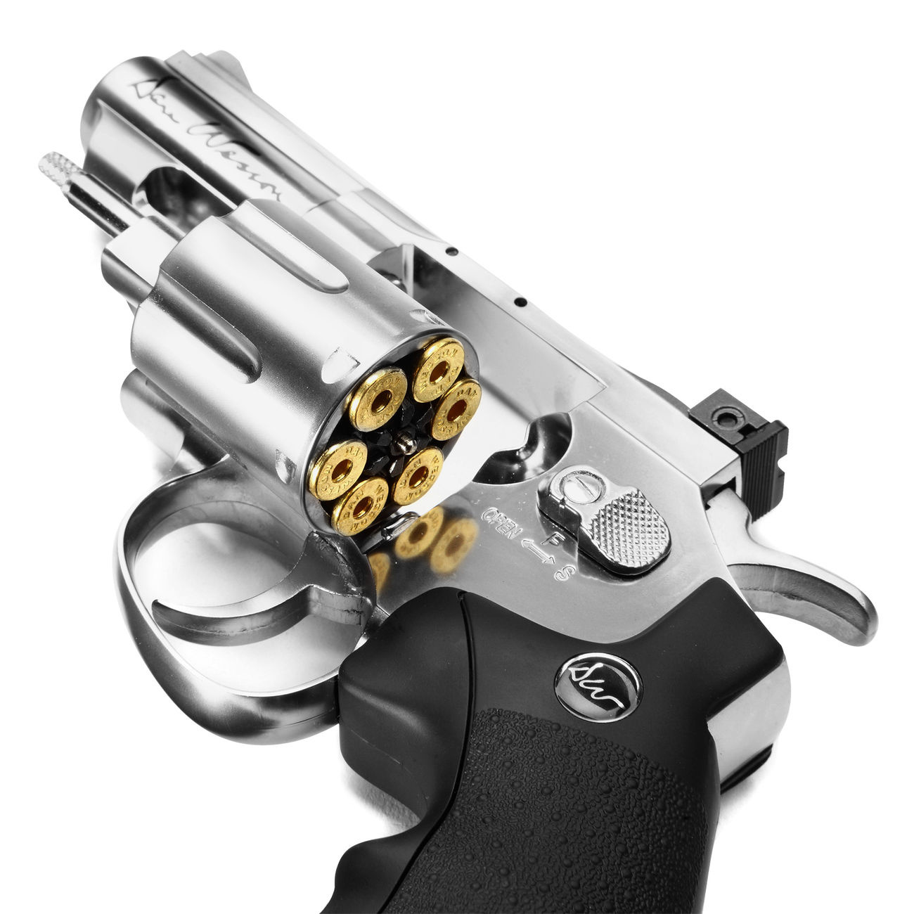 ASG 2,5-calowy Dan Wesson 4,5 mm BB 2,0 Joule - srebrny