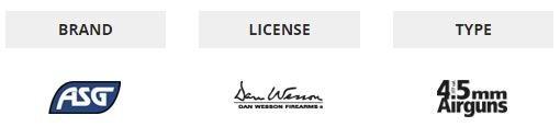 ASG Revolver Dan Wesson 4 pouces Co2 NBB 1,80 joules - argent