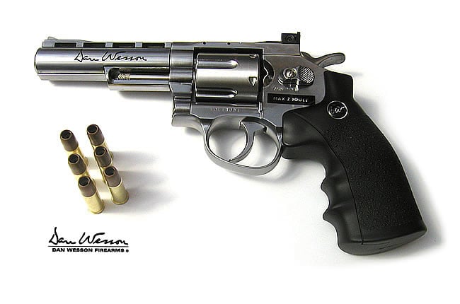 ASG 4 inch Dan Wesson Revolver Co2 NBB 1.80 Joule - Silver