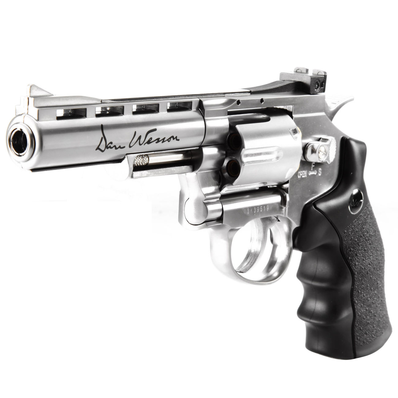 ASG 4 inch Dan Wesson Revolver Co2 NBB 1.80 Joule - Silver