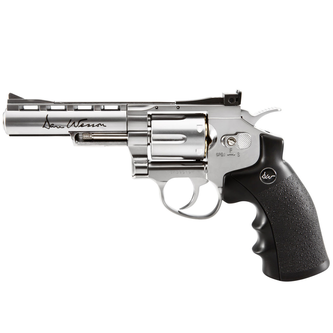 ASG 4 Zoll Dan Wesson Revolver Co2 NBB 1,80 Joule - Silber