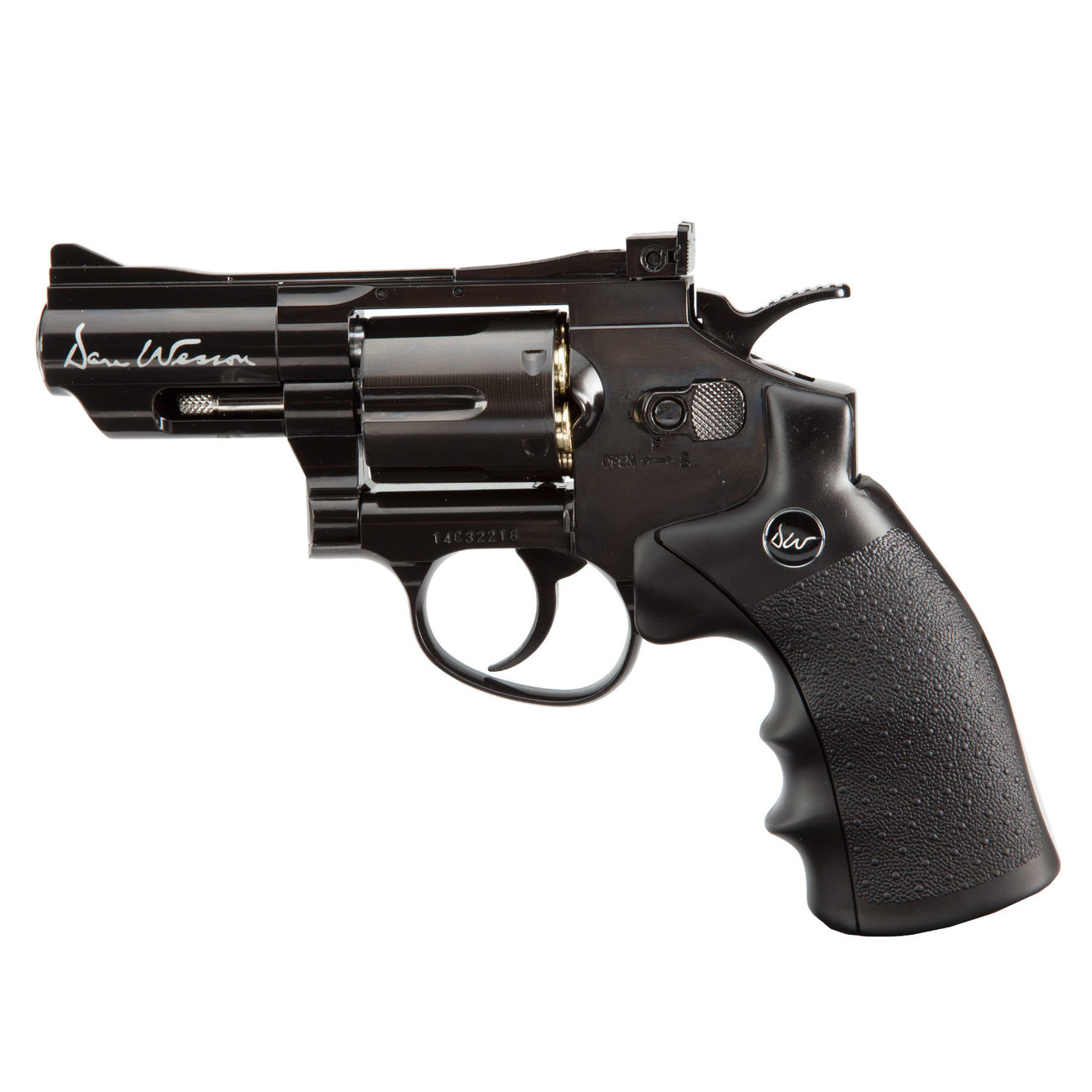 ASG 2,5 Zoll Dan Wesson Revolver Co2 NBB 1,40 Joule - BK