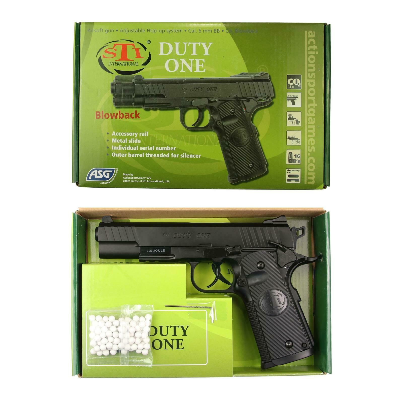 ASG STI Duty One 1911 Co2 6mm BB GBB 2.0 Dżul - BK