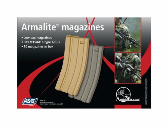 ASG M4/M16 Low-Cap Magazine 10-Pack  30 BB - GR
