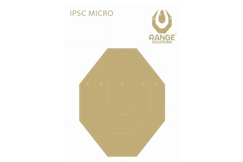 Range Solutions IPSC Micro Target 250 x 350 mm - 50 piezas