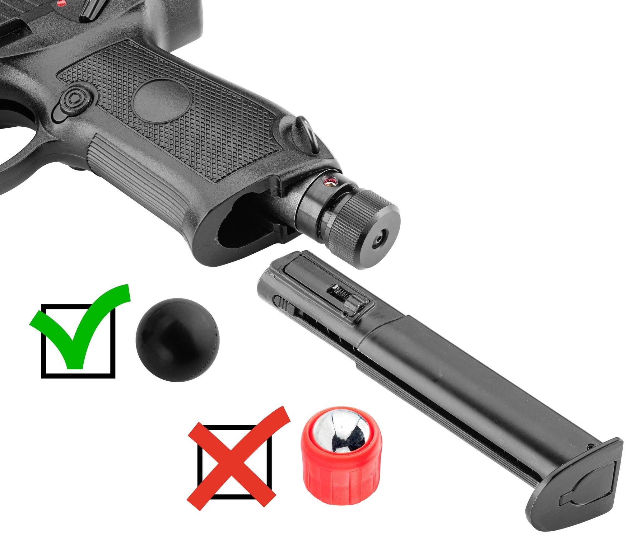 Concorde Pistola de CO2 RAM 7,5 joules - cal. 50 - conjunto