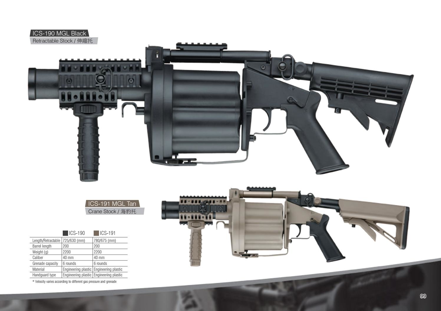 ICS 191 MGL Trommelrevolver Granatwerfer - TAN