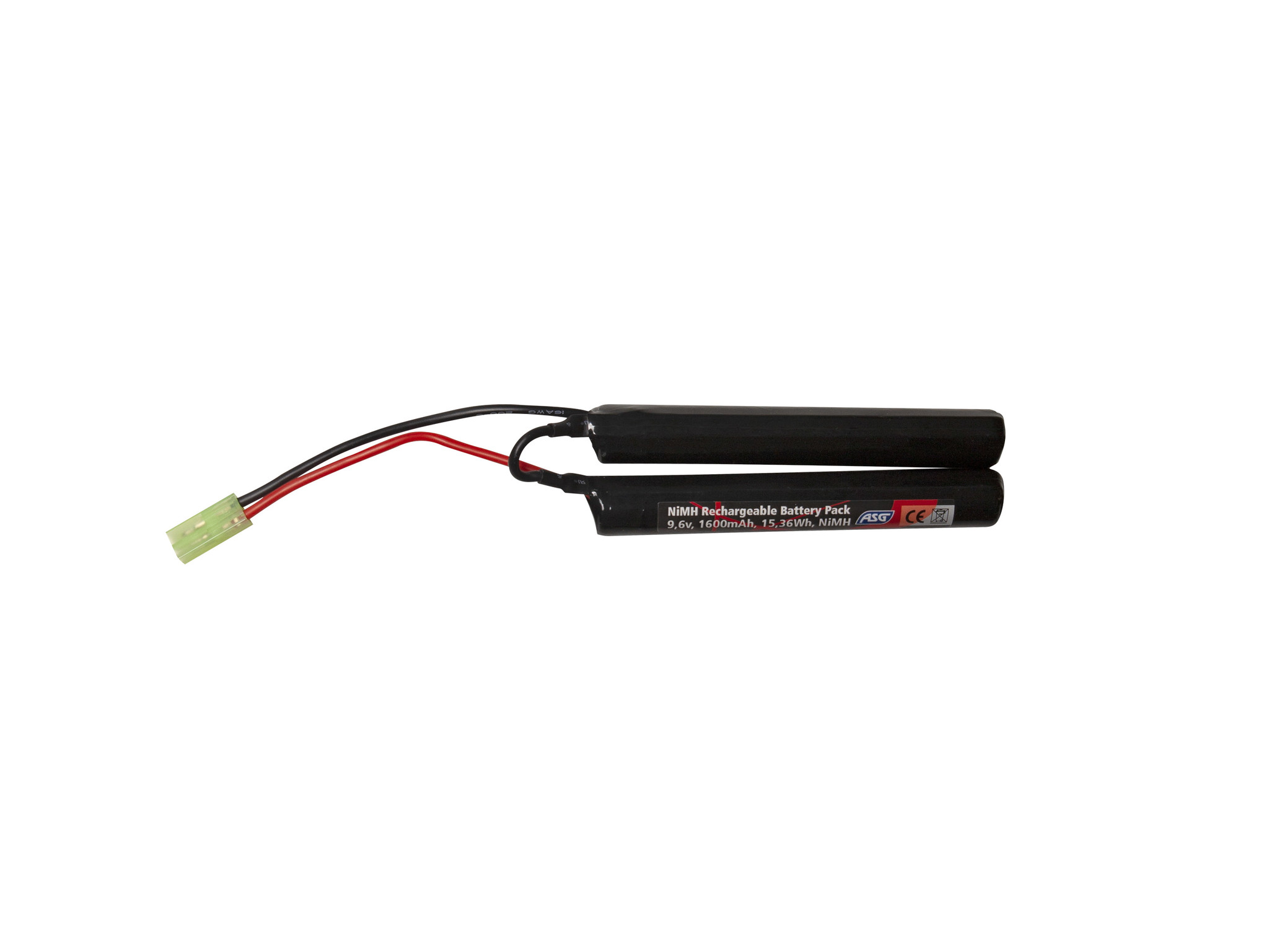 ASG NiMH Batterie 9.6V 1600mAh - Connexion Tamiya