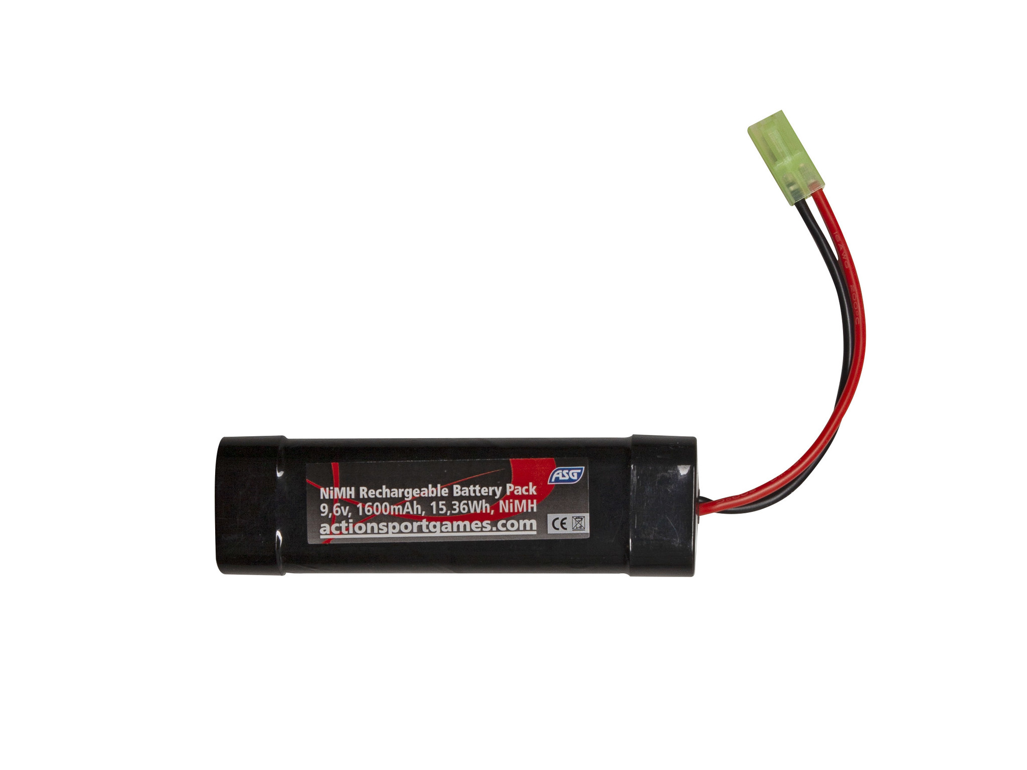 ASG NiMH Akku 9.6V 1600mAh Small-Type mit Mini-Tam Anschluss