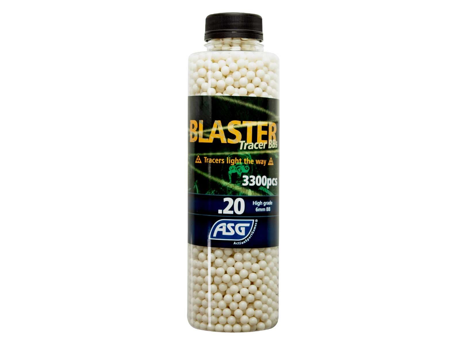 ASG Blaster Tracer 0.20g BB 3300 Pieces - Green