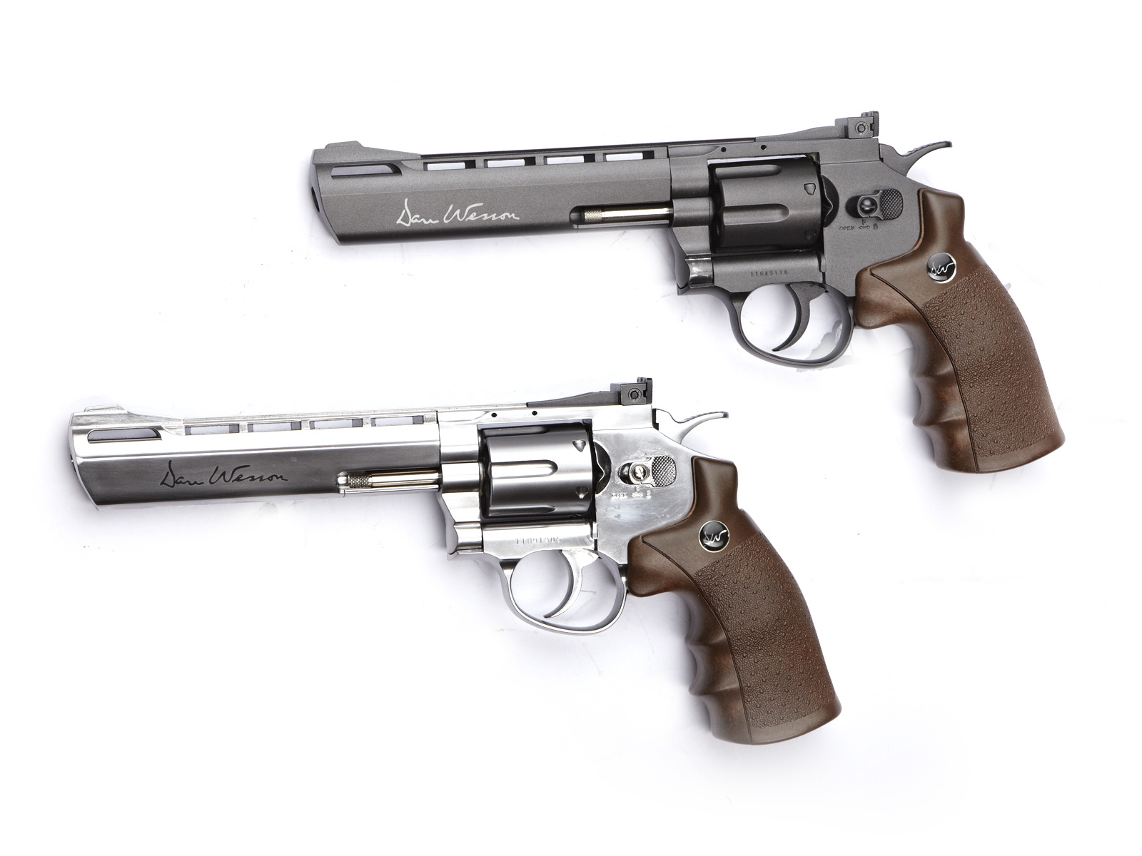 ASG Dan Wesson Wood-Style Revolver Griff - BK