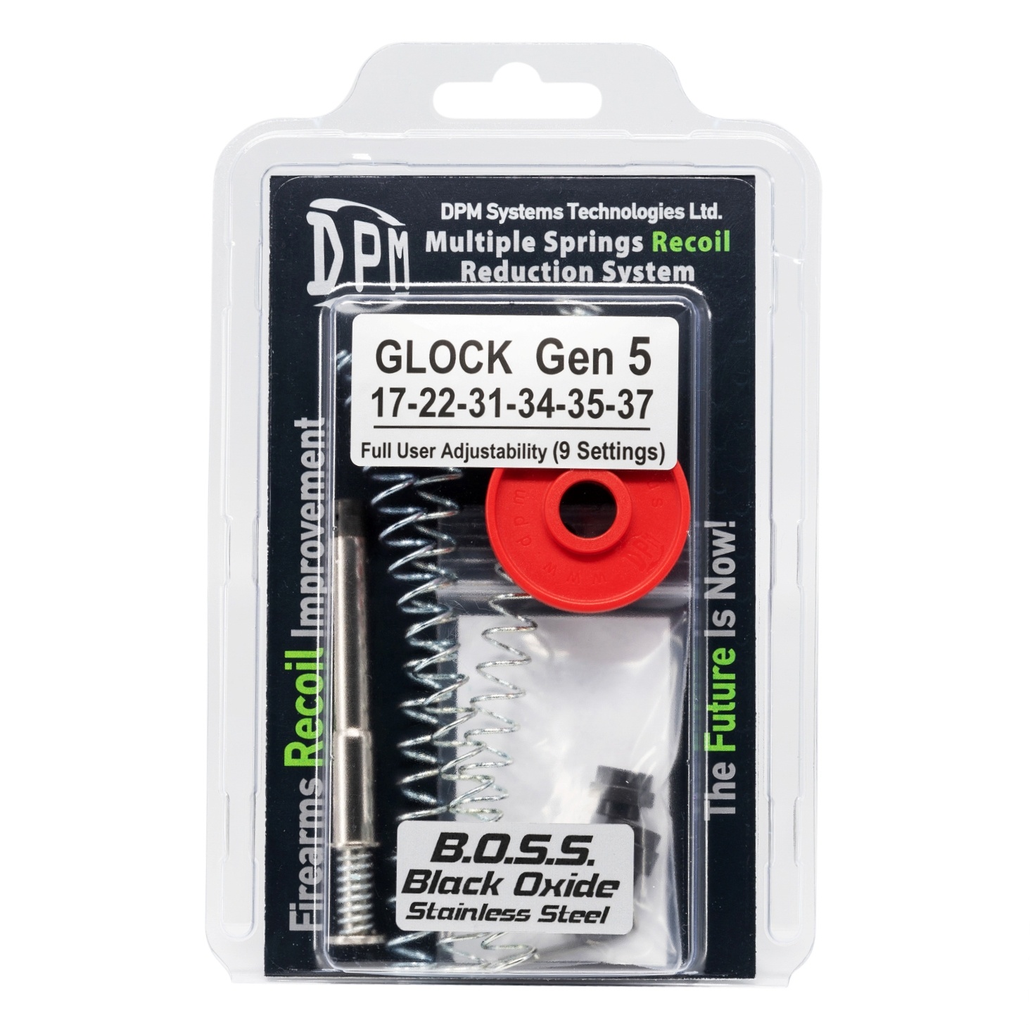 DPM Recoil Reduction System For Glock 17, 22, 31, 34, 35, 37 Gen4 - Captured - Made In Greece