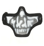 ASG Strike Systems Mesh Mask Masque Mesh avec tête de mort - BK