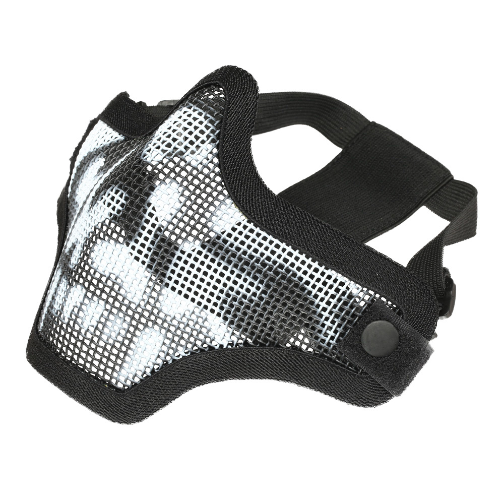 ASG Strike Systems Mesh Mask Masque Mesh avec tête de mort - BK