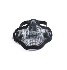 ASG Strike Systems Mesh Mask Masque Mesh avec tête de mort - BK