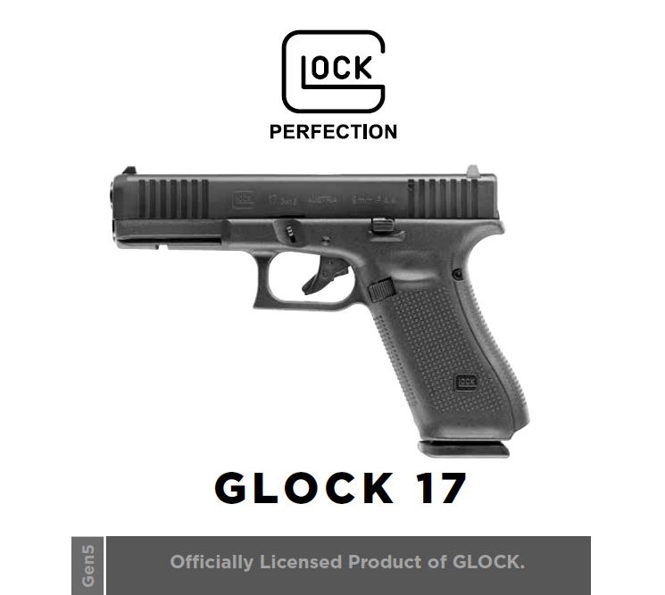 Glock 17 Gen 5 Gas Signalpistole 9 mm PAK - BK