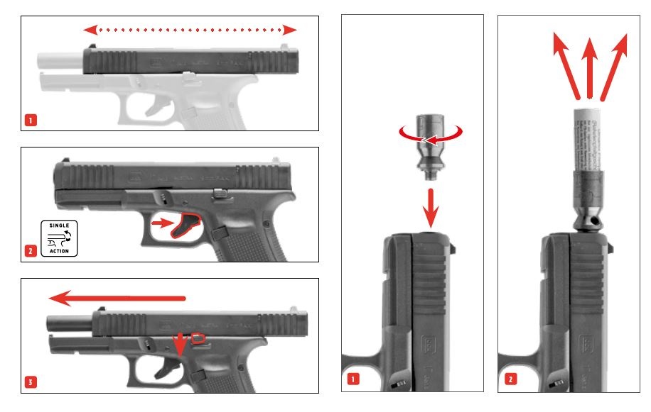 Glock 17 Gen 5 Gas Signalpistole 9 mm PAK - BK