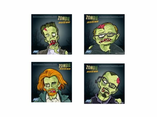ASG Zombie Fun Targets 14 cm - 100 pieces