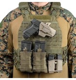FAB Defense Funda de retención Scorpus MX Level 2 Glock - derecha - BK