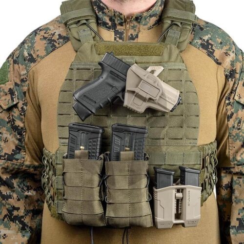 FAB Defense Funda de retención Scorpus MX Level 2 Glock - derecha - BK