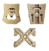 FAB Defense Funda de retención Scorpus MX Level 2 Glock - derecha - TAN