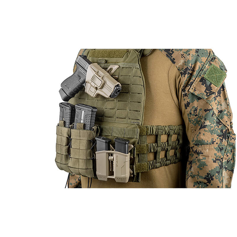 FAB Defense Fondina di ritenzione Scorpus MX livello 2 Glock - destra - OD