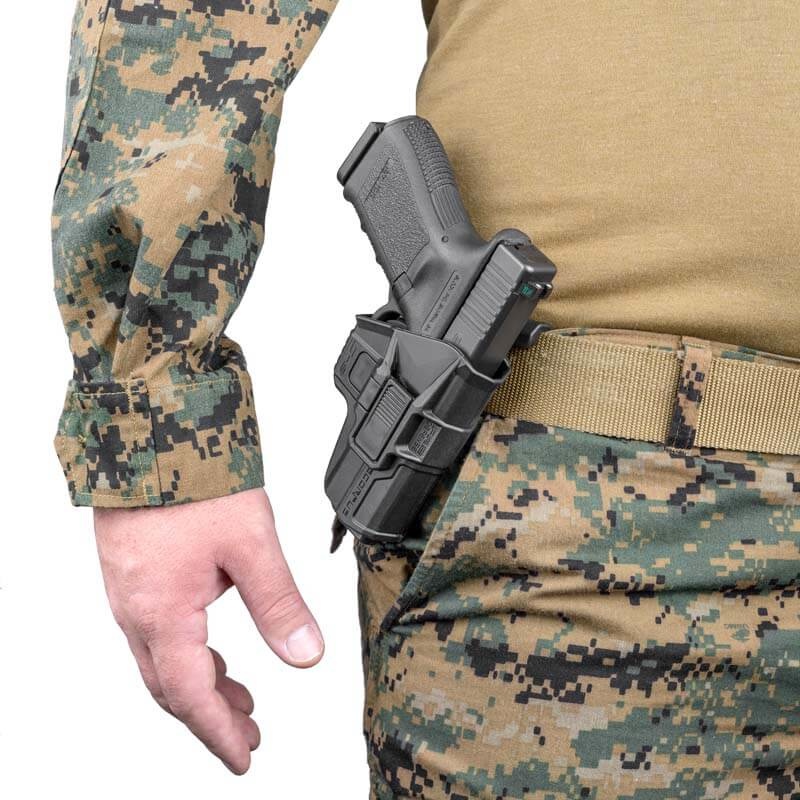 FAB Defense M24 Level 2 Retention Gürtel Holster Glock - links - BK