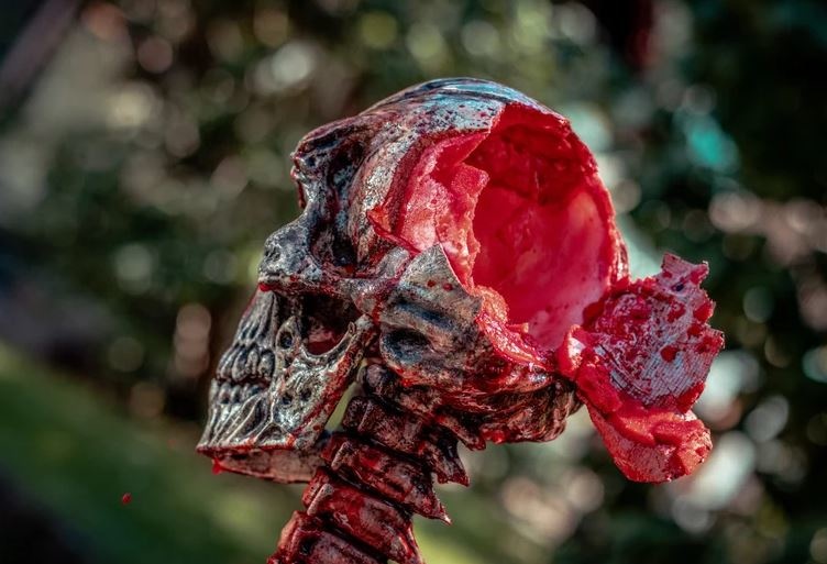 MonsterTargets Bersaglio sanguinante teschio demone 3D