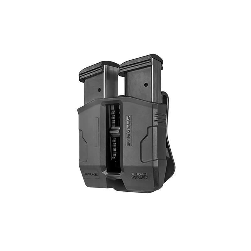 FAB Defense Scorpus PS.45 Double Mag Pouch for 45 / 10mm double-stack steel magazines