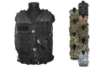 Mil-Tec USMC combat vest with belt - different colors