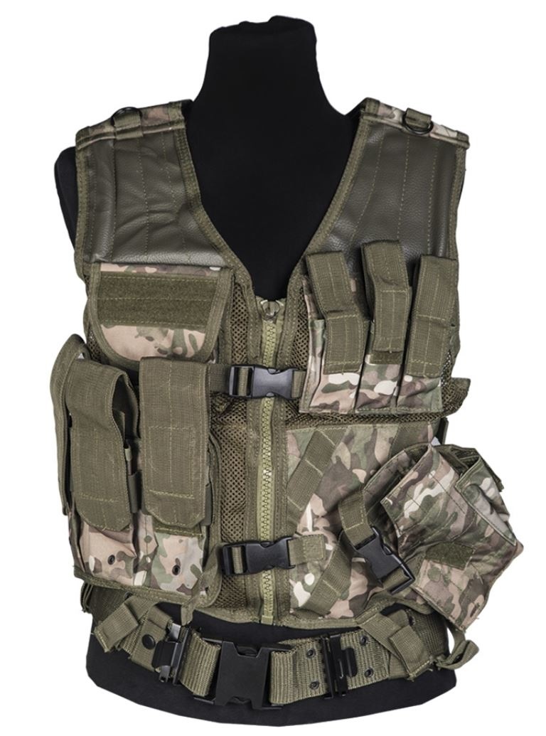 Mil-Tec USMC combat vest with belt - different colors