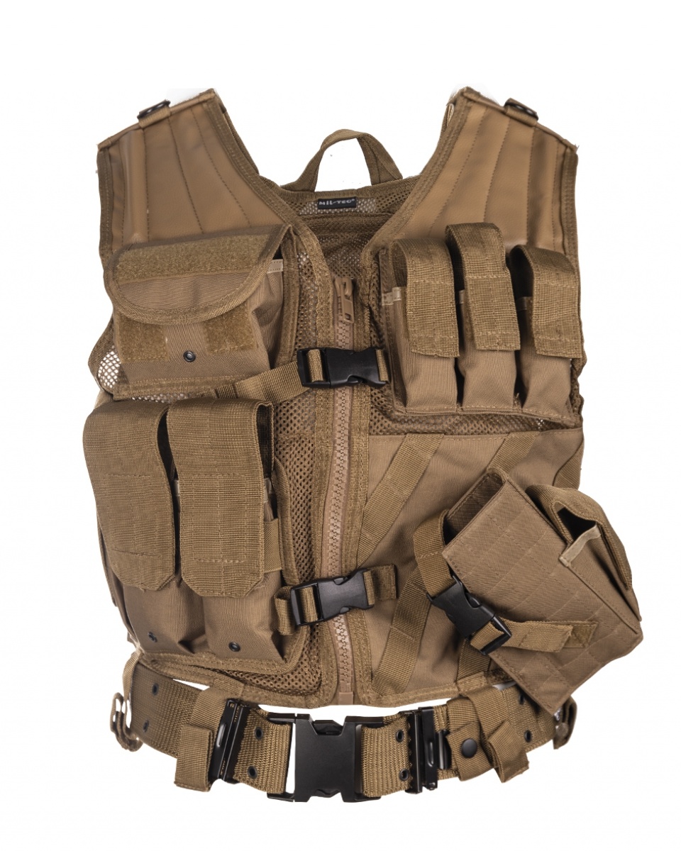 Mil-Tec USMC combat vest with belt - different colors