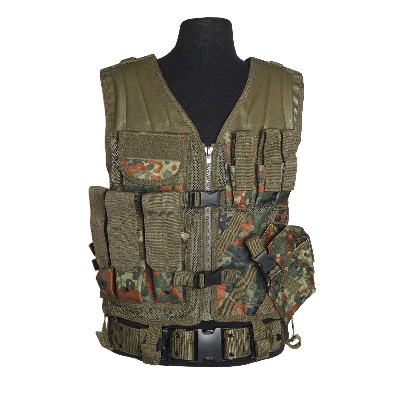Mil-Tec USMC combat vest with belt - different colors