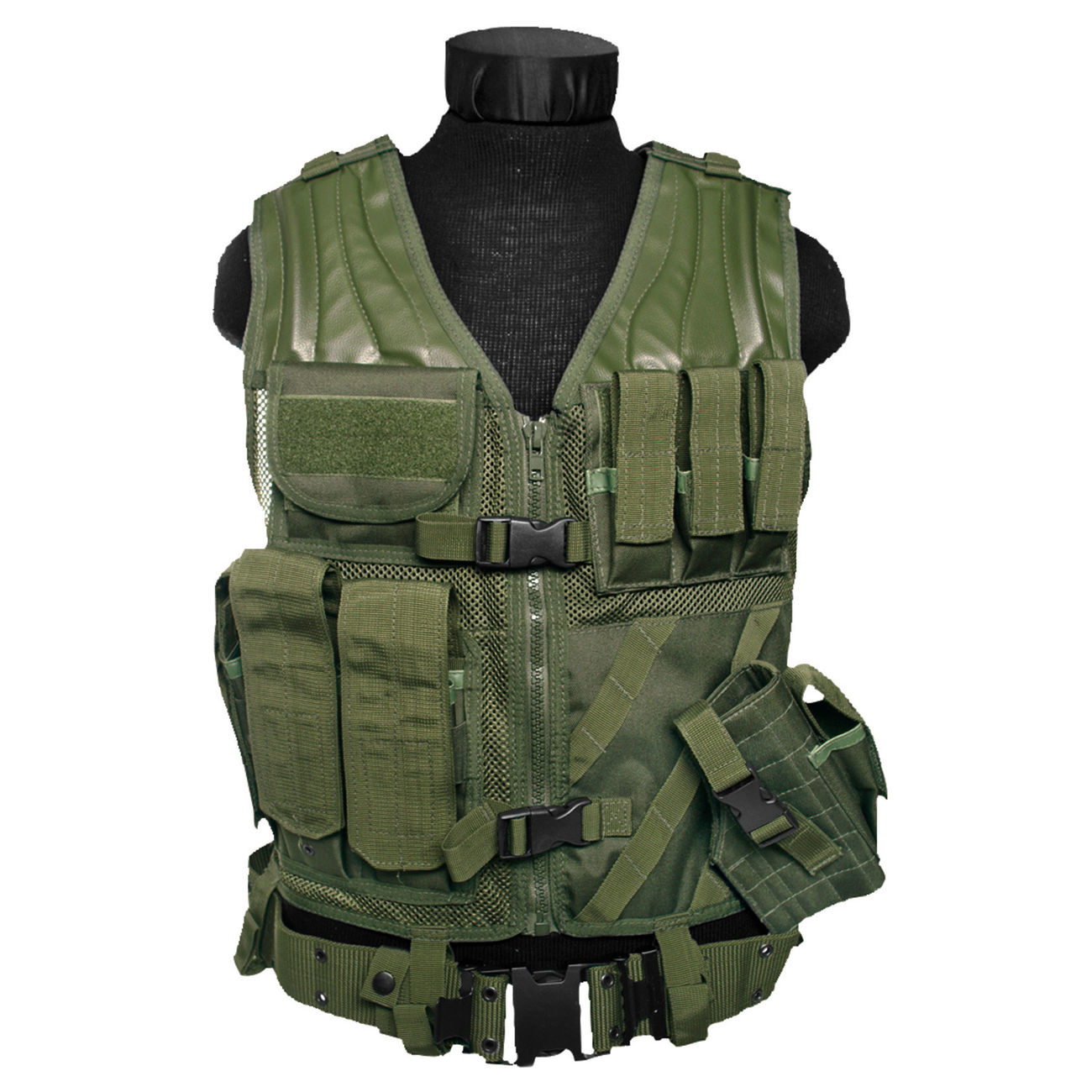 Mil-Tec USMC combat vest with belt - different colors