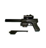 Cyma Rail mount with silencer assembly for CM.030 AEP