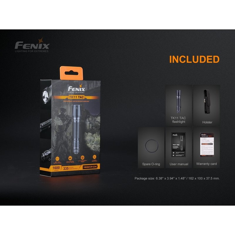 Fenix Torcia per autorità TK11 TAC LED - BK