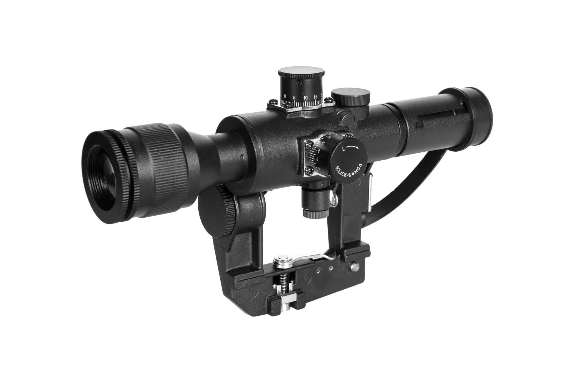 JJ Airsoft 4 × 24 SVD Sniper PSO-1 Scope - BK