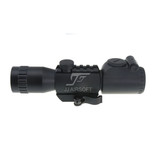 JJ Airsoft 4x32 Zielfernrohr Mil-Dot beleuchtet mit QD Mount - BK