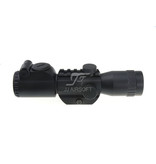 JJ Airsoft 4x32 Zielfernrohr Mil-Dot beleuchtet mit QD Mount - BK