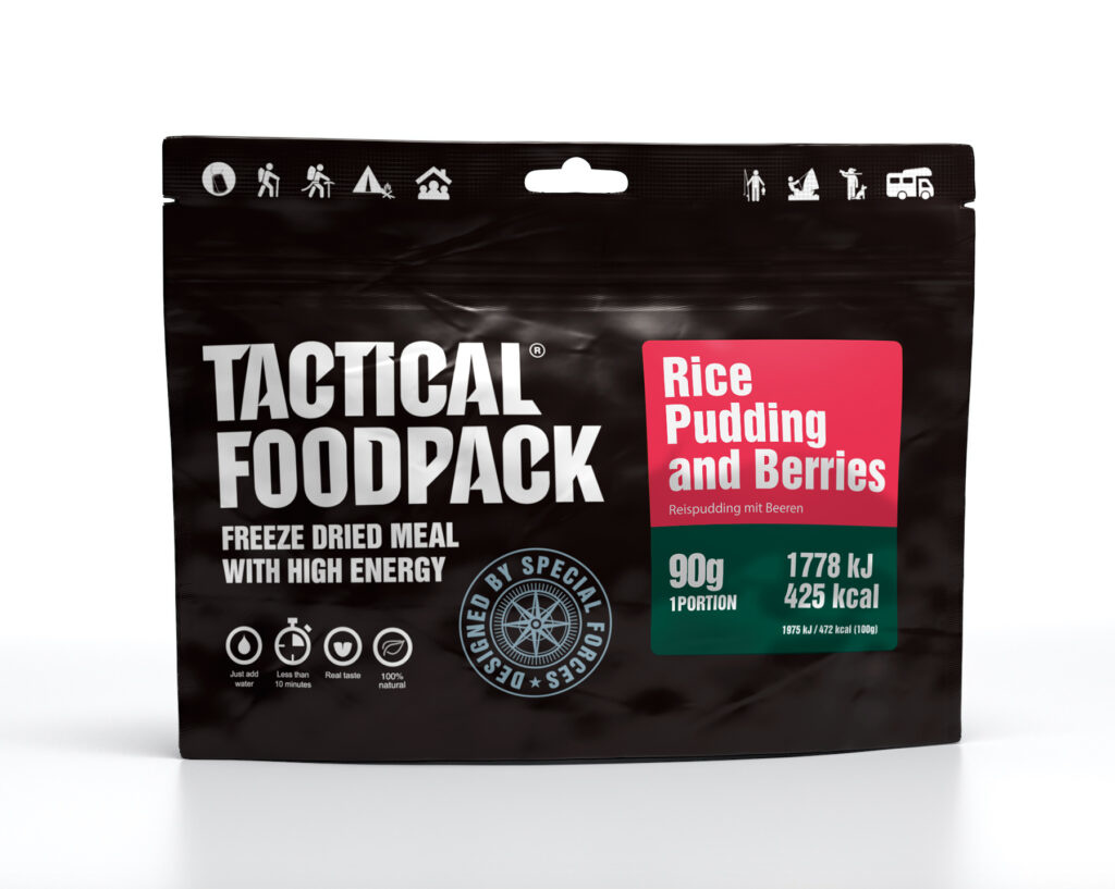 Tactical Foodpack Pudding ryżowy z jagodami - 90g