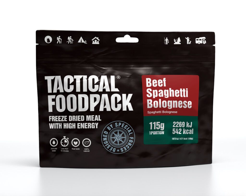 Tactical Foodpack Espaguetis a la Boloñesa de Res - 115g