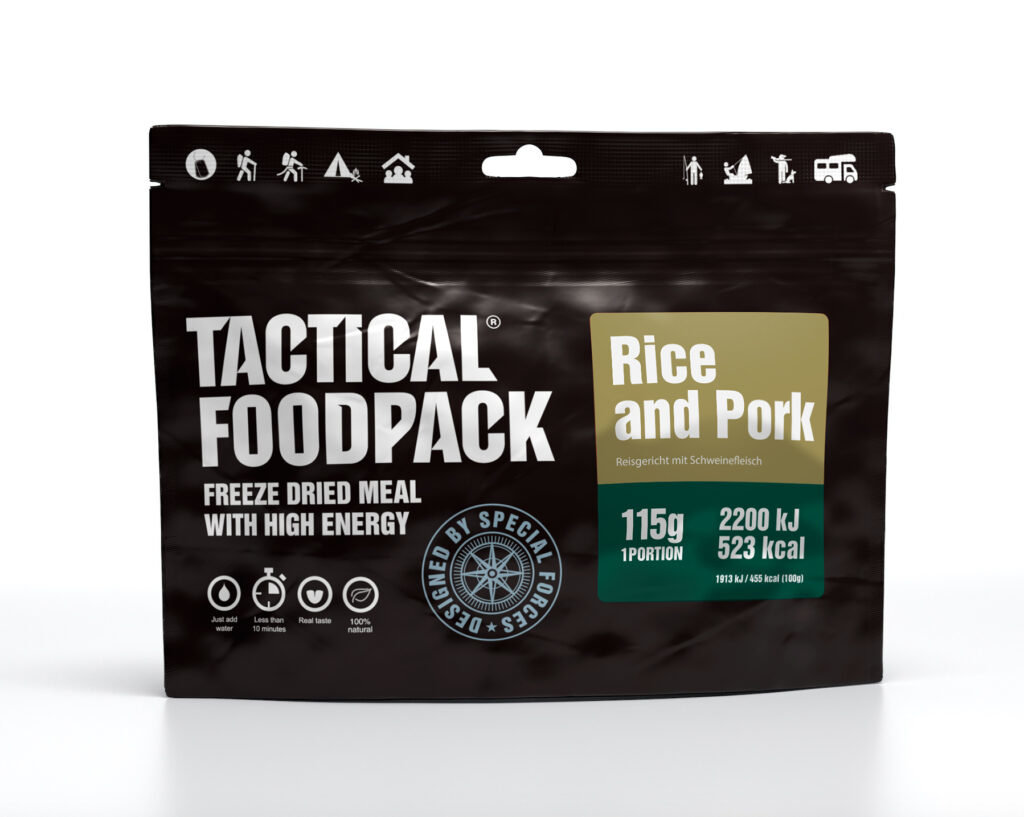 Tactical Foodpack Arroz com Porco - 115g