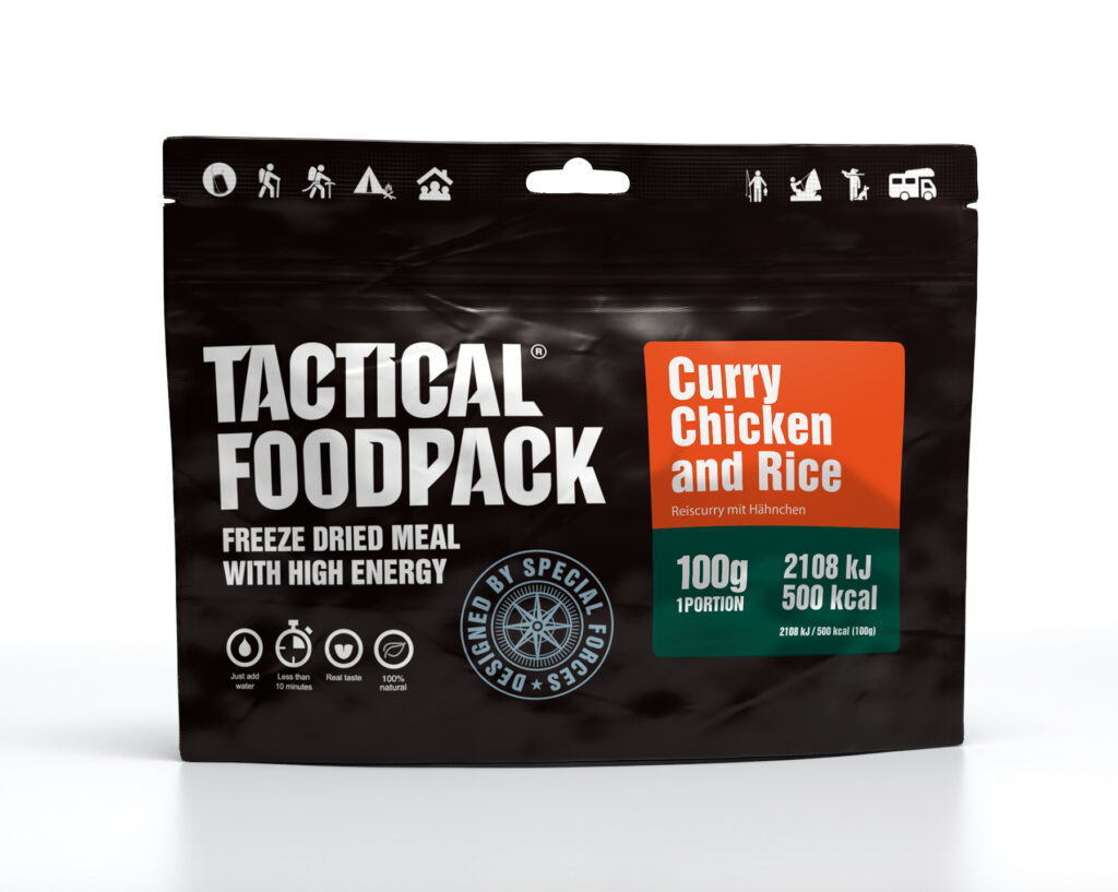 Tactical Foodpack Poulet au Curry avec Riz - 100g
