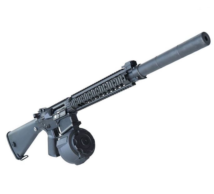 Angel Custom Elektryczny magazynek bębnowy Firestorm 1500 kulek - BK