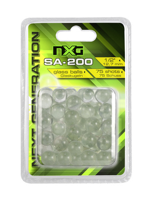 NXG Bolas de vidro SA-200 cal. 50 - 75 peças