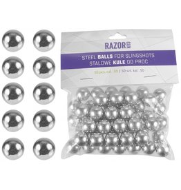 RazorGun Bolas de aço de 8,5 g Quebra-vidros Kal .50 para HDP50 - 50 peças